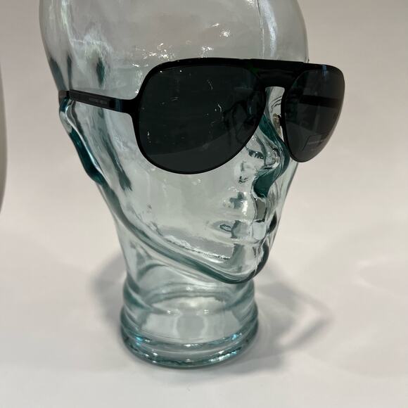 NWOT Alexander McQueen Black Oversized Aviator Sunglasses - Picture 2 of 12